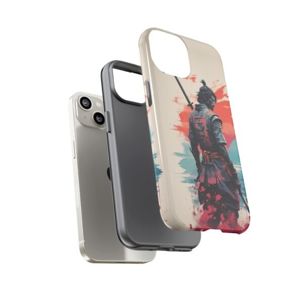 Samurai Warrior Phone Case — Artistic Sumi-E Style iPhone & Android Protective Cover