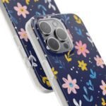 Floral Phone Case — Navy Ditsy Flowers Protective Flexi Case
