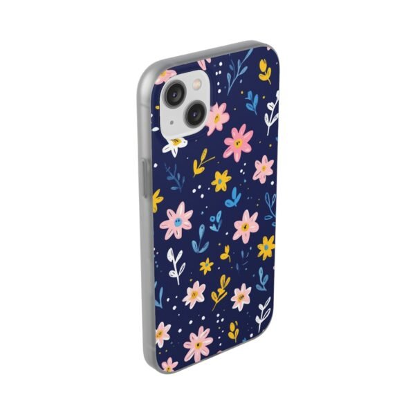 Floral Phone Case — Navy Ditsy Flowers Protective Flexi Case