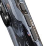 Magnetic Phone Case – Mysterious Ninja Warrior in Winter Forest
