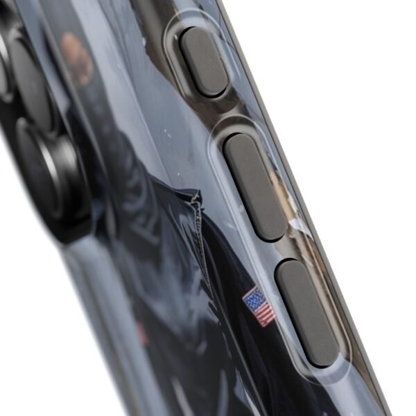 Magnetic Phone Case – Mysterious Ninja Warrior in Winter Forest