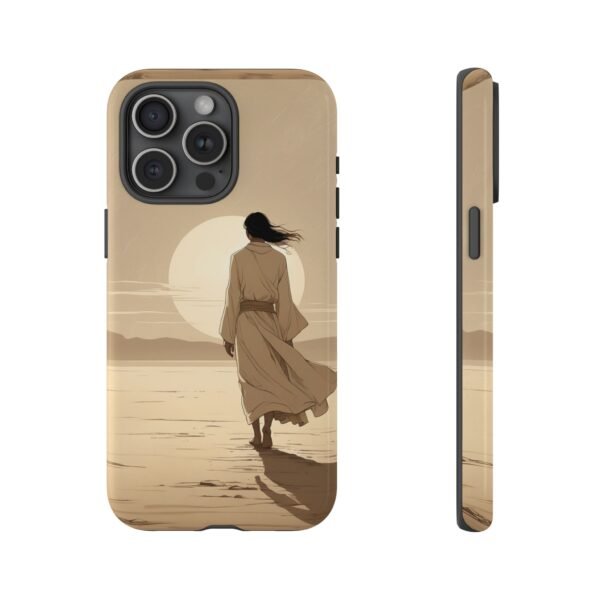 Desert Wanderer Phone Case — Sunset Silhouette iPhone Cover