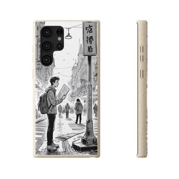 Biodegradable Phone Case – Black and White Urban Street