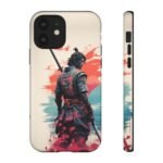 Samurai Warrior Phone Case — Artistic Sumi-E Style iPhone & Android Protective Cover