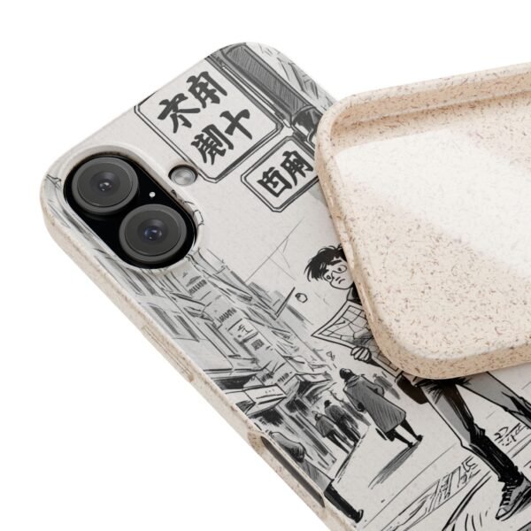 Biodegradable Phone Case – Japanese Manga City Street Design