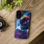 Galaxy Astronaut Phone Case — Neon Space Helmet Tough Case