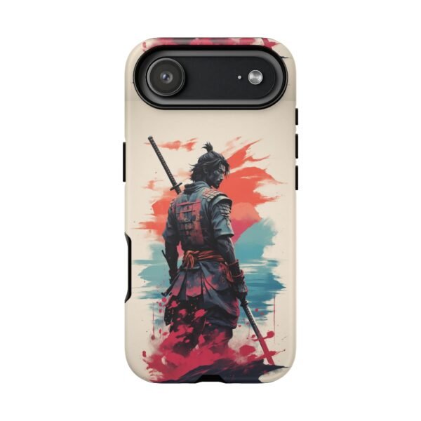 Samurai Warrior Phone Case — Artistic Sumi-E Style iPhone & Android Protective Cover