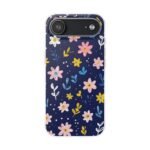 Floral Phone Case — Navy Ditsy Flowers Protective Flexi Case