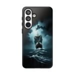 Ship in Storm Phone Case — Dark Nautical Ocean Waves Protective Cover