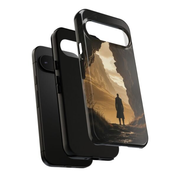 Phone Case — Lone Traveler Cave Silhouette Sunset