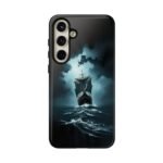 Ship in Storm Phone Case — Dark Nautical Ocean Waves Protective Cover