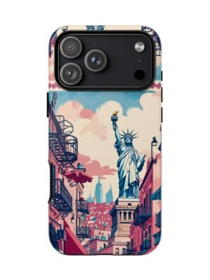 Statue of Liberty Phone Case — Retro New York City Protective Cover