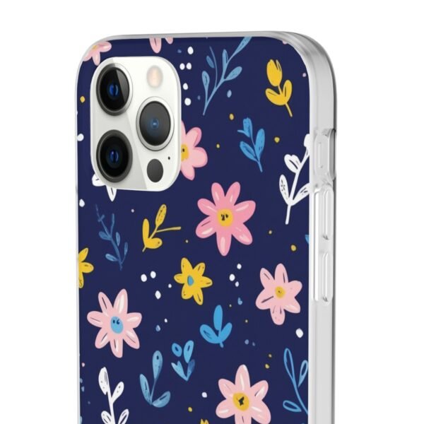 Floral Phone Case — Navy Ditsy Flowers Protective Flexi Case