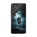 Ship in Storm Phone Case — Dark Nautical Ocean Waves Protective Cover