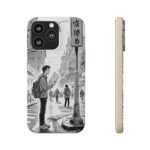 Biodegradable Phone Case – Black and White Urban Street