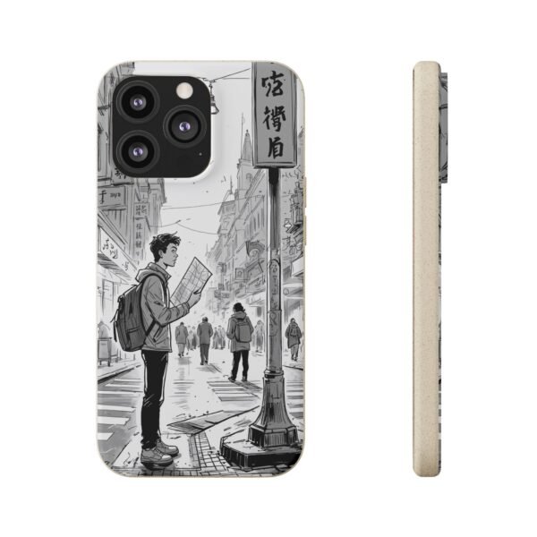 Biodegradable Phone Case – Black and White Urban Street