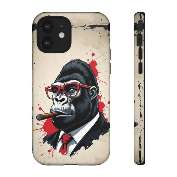 Gorilla Smoking Cigar Phone Case — Tough Businessman Design