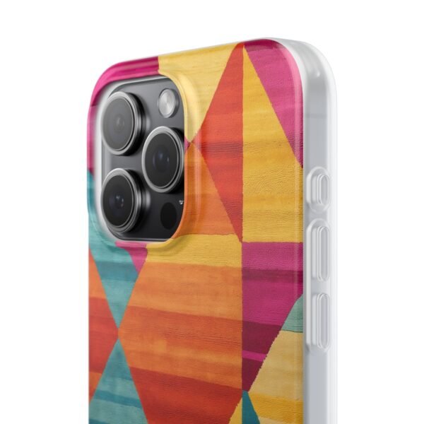 Colorful Geometric Abstract Flexi Phone Case