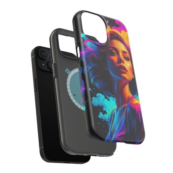Vibrant Neon Woman Magnetic Phone Case