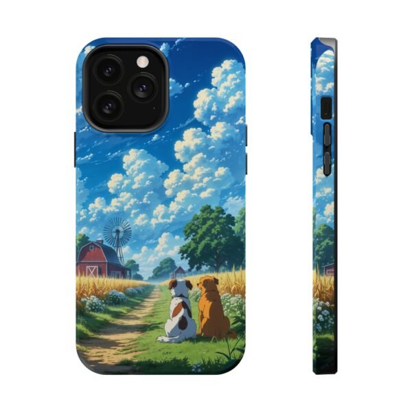 Dog Walking Countryside Magnetic Phone Case