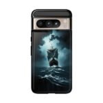 Ship in Storm Phone Case — Dark Nautical Ocean Waves Protective Cover