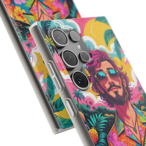 Tropical Hawaiian Shirt Man Flexi Phone Case