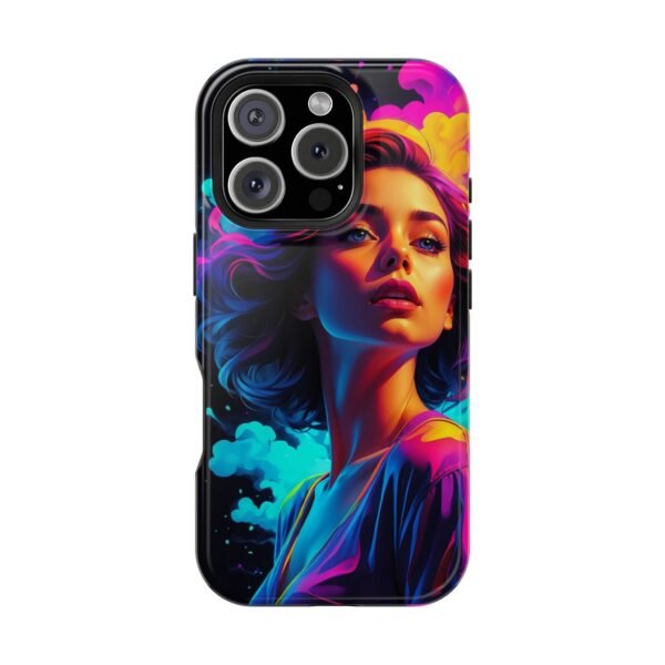 Vibrant Neon Woman Magnetic Phone Case