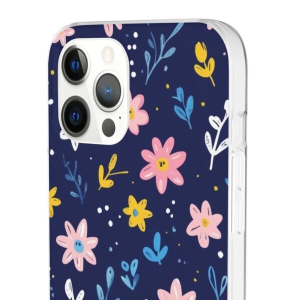Floral Phone Case — Navy Ditsy Flowers Protective Flexi Case
