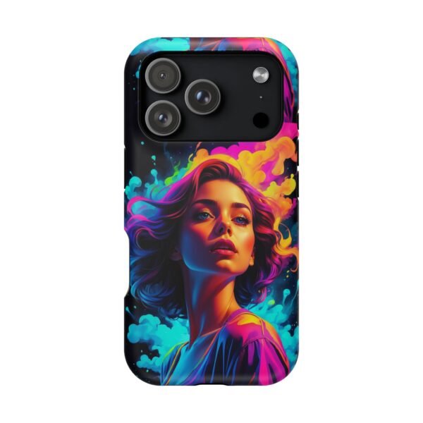 Vibrant Neon Woman Magnetic Phone Case