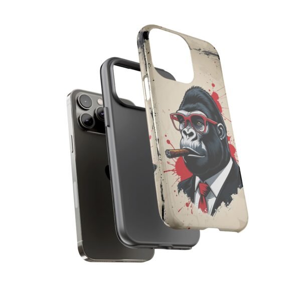 Gorilla Smoking Cigar Phone Case — Tough Businessman Design