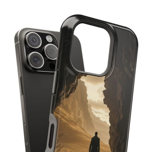 Cinematic Mountain Cave Adventure Magnetic Phone Case