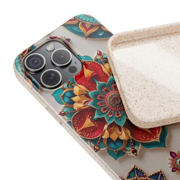 Biodegradable Phone Case – Colorful Mandala Floral Design