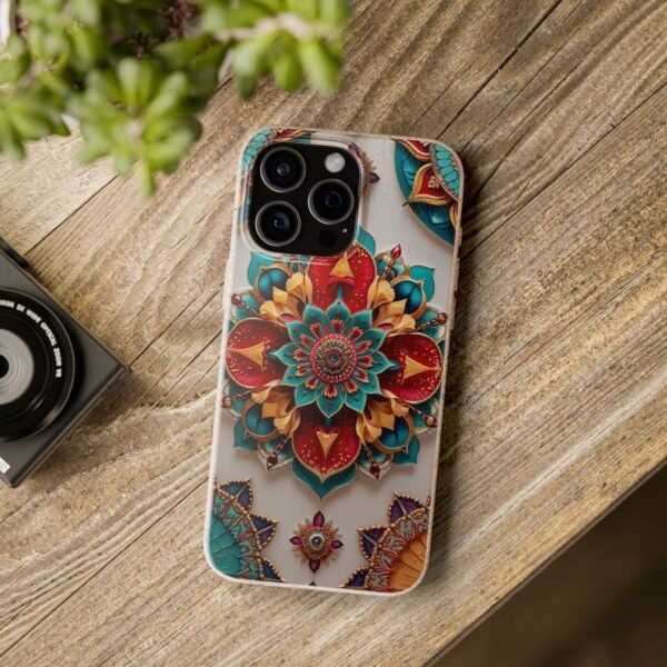 Biodegradable Phone Case – Colorful Mandala Floral Design