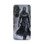 Magnetic Phone Case – Mysterious Ninja Warrior in Winter Forest