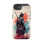 Samurai Warrior Phone Case — Artistic Sumi-E Style iPhone & Android Protective Cover