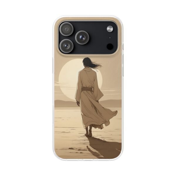 Phone Case — Desert Sunset Wanderer Clear Flexi Case
