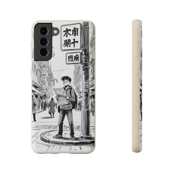 Biodegradable Phone Case – Japanese Manga City Street Design