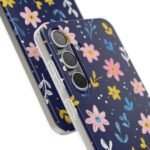 Floral Phone Case — Navy Ditsy Flowers Protective Flexi Case