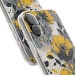 Yellow & Gray Floral Phone Case