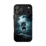 Ship in Storm Phone Case — Dark Nautical Ocean Waves Protective Cover