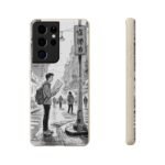 Biodegradable Phone Case – Black and White Urban Street