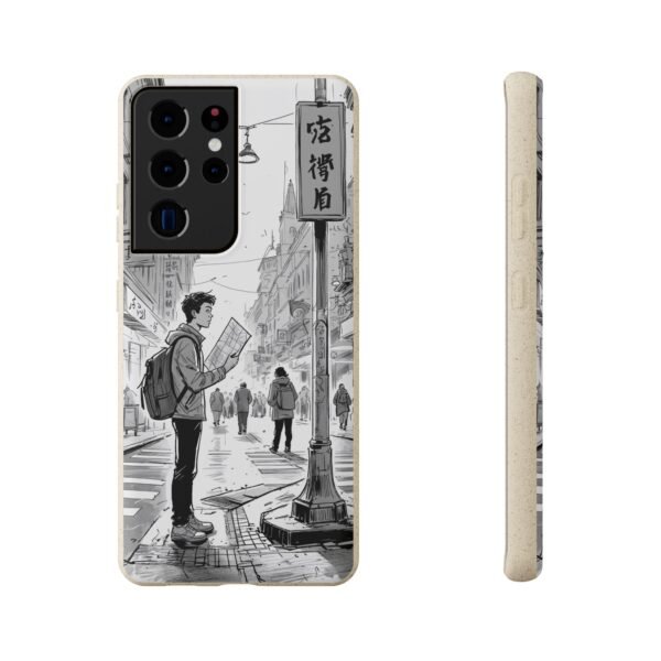 Biodegradable Phone Case – Black and White Urban Street