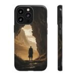 Phone Case — Lone Traveler Cave Silhouette Sunset