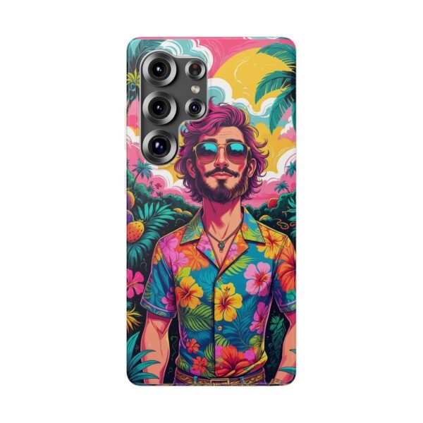 Tropical Hawaiian Shirt Man Flexi Phone Case