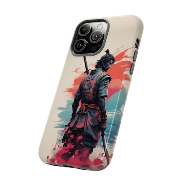 Samurai Warrior Phone Case — Artistic Sumi-E Style iPhone & Android Protective Cover