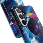 Galaxy Astronaut Phone Case — Neon Space Helmet Tough Case