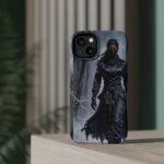 Magnetic Phone Case – Mysterious Ninja Warrior in Winter Forest