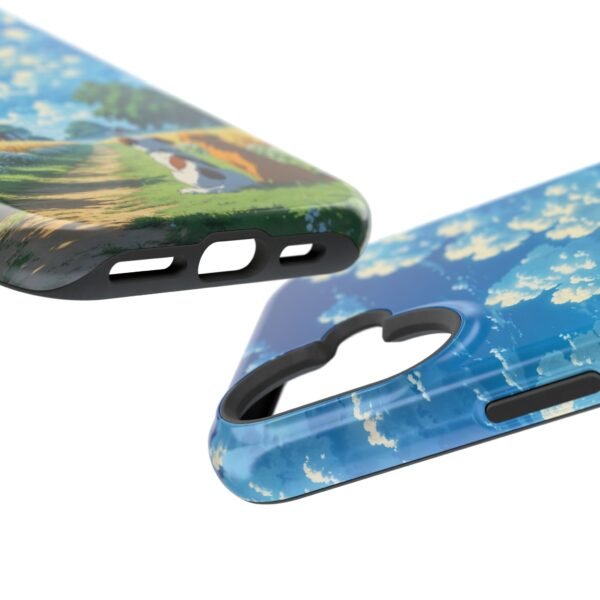 Dog Walking Countryside Magnetic Phone Case