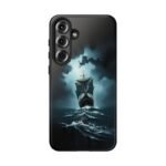 Ship in Storm Phone Case — Dark Nautical Ocean Waves Protective Cover