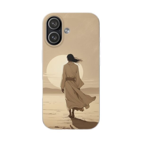 Phone Case — Desert Sunset Wanderer Clear Flexi Case